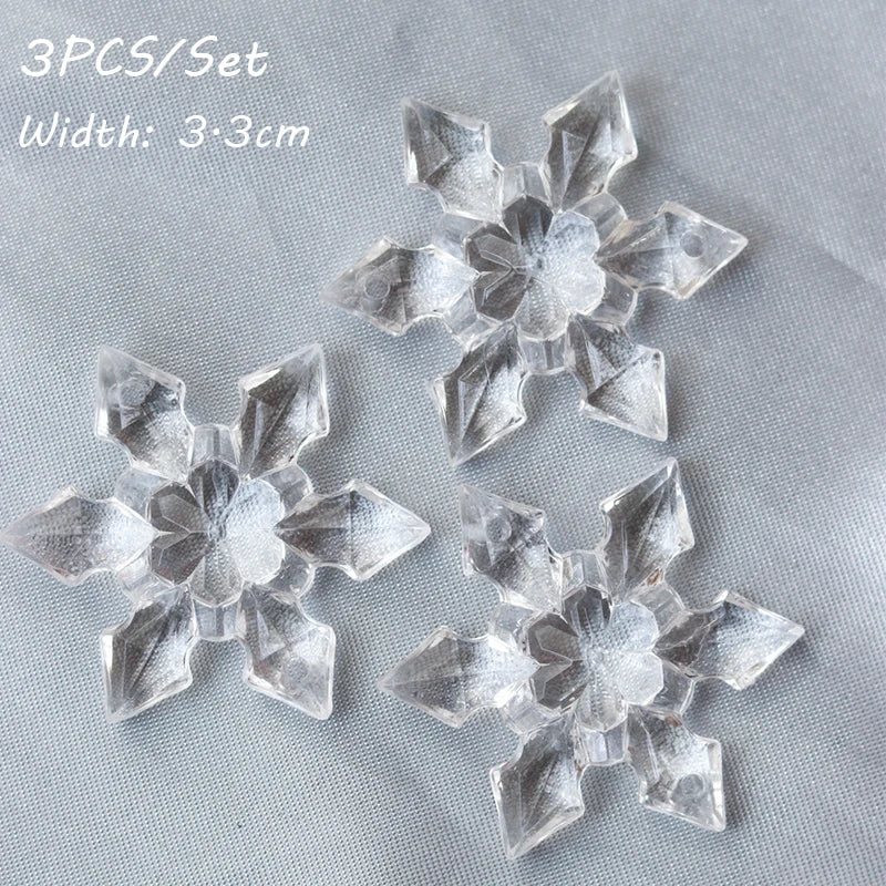Ice Princess Cupcake Toppers Queen Christmas Snowflake Cake Toppers Kids Happy Birthday Party Cake Decor Baby Shower Wedding