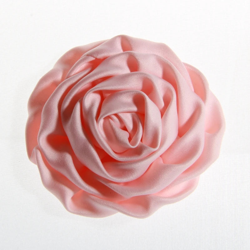10pcs 3" 7.6cm New Chiffon Ruffles Rose Bud Artificial Flower For Wedding Decoration Fabric Flowers For Cloth Shoes Invitation