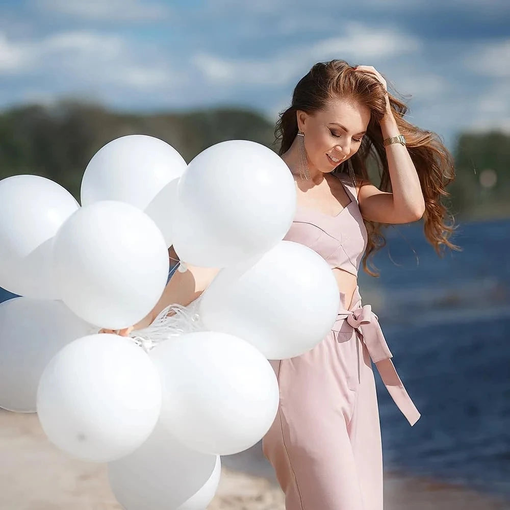5/10/12/18/36inch White Latex Balloon Baby Shower Wedding Decoration Balls Arch Backdrop Photography Birthday Party Decor Globos