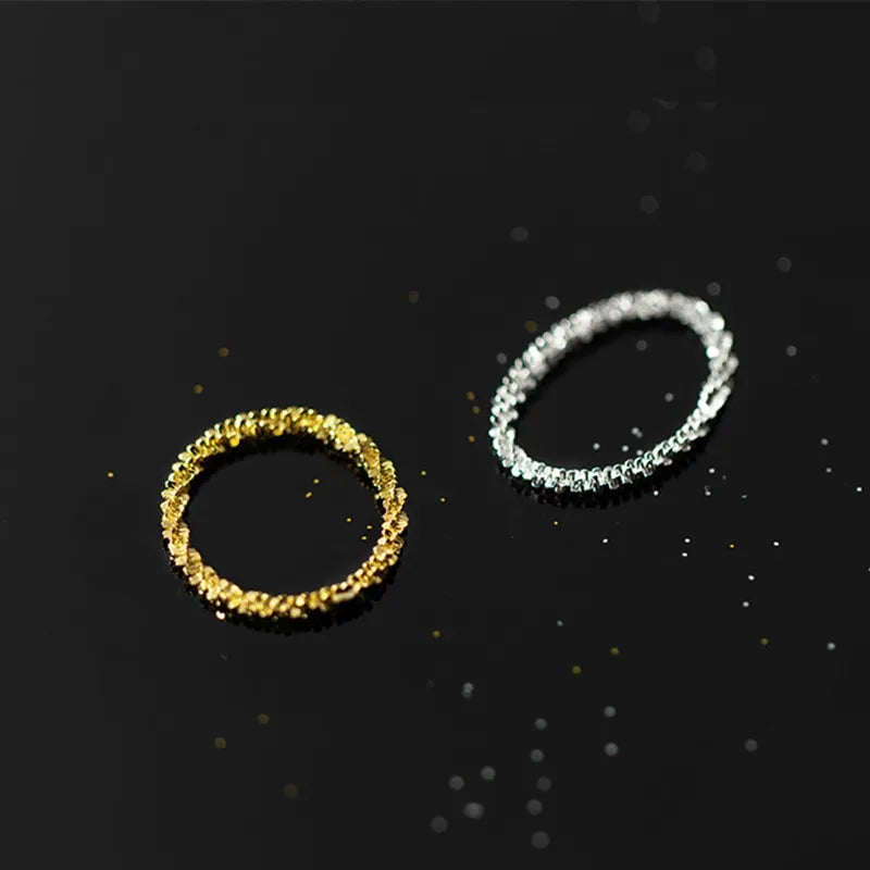 2mm Thin Stainless Steel Flexible Ring Wedding Band for Women Girl Size 5-10