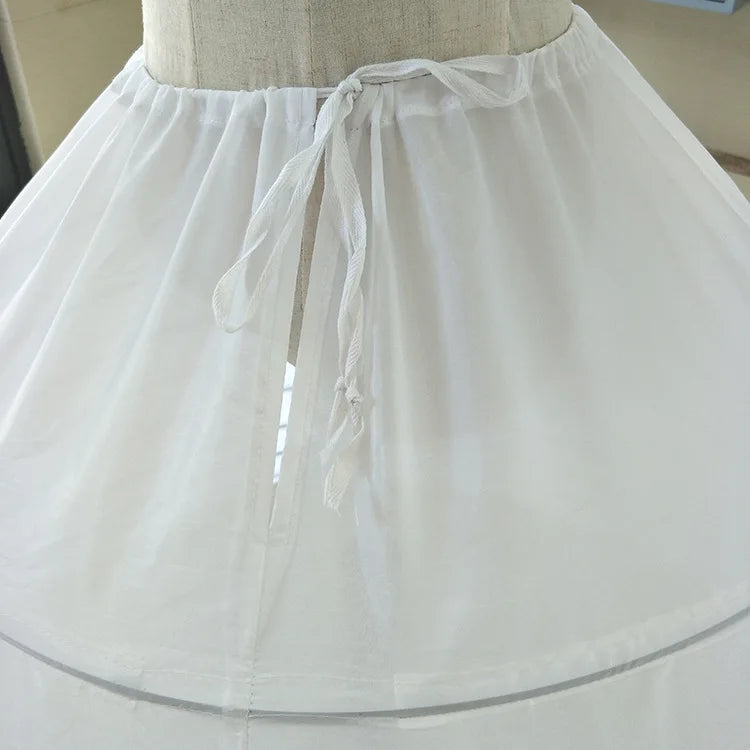 Underskirt Ball Gown Wedding Dress Petticoat White Drawstring Strap 8 Hoops Performance Plus Size Long Petticoat