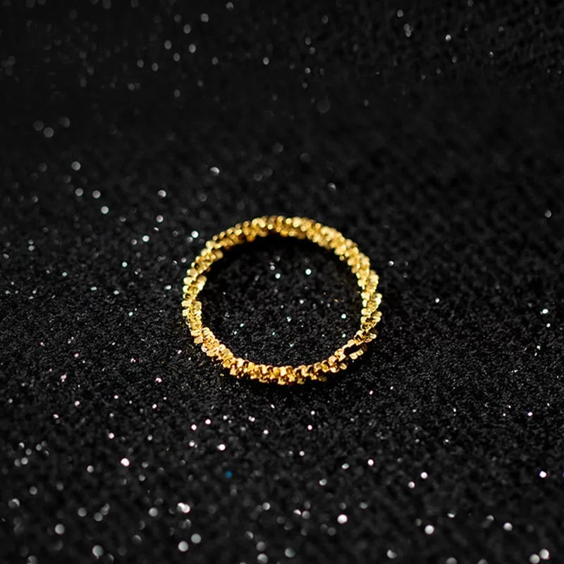 2mm Thin Stainless Steel Flexible Ring Wedding Band for Women Girl Size 5-10